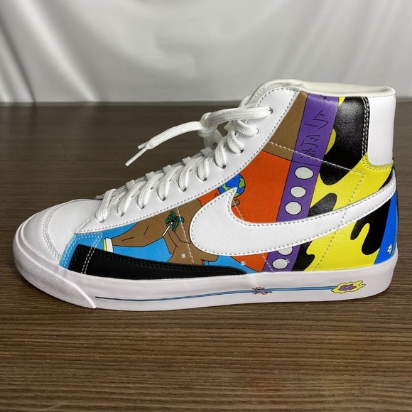 Nike FLYLEATHER Blazer Multicolor '77 QS CZ3775-900 Men's Size 10 New With Box